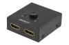 Deltaco PRIME Dubbelriktad HDMI-switch - 1 till 2 eller 2 till 1 enhet - Manuell - Svart, bild 2