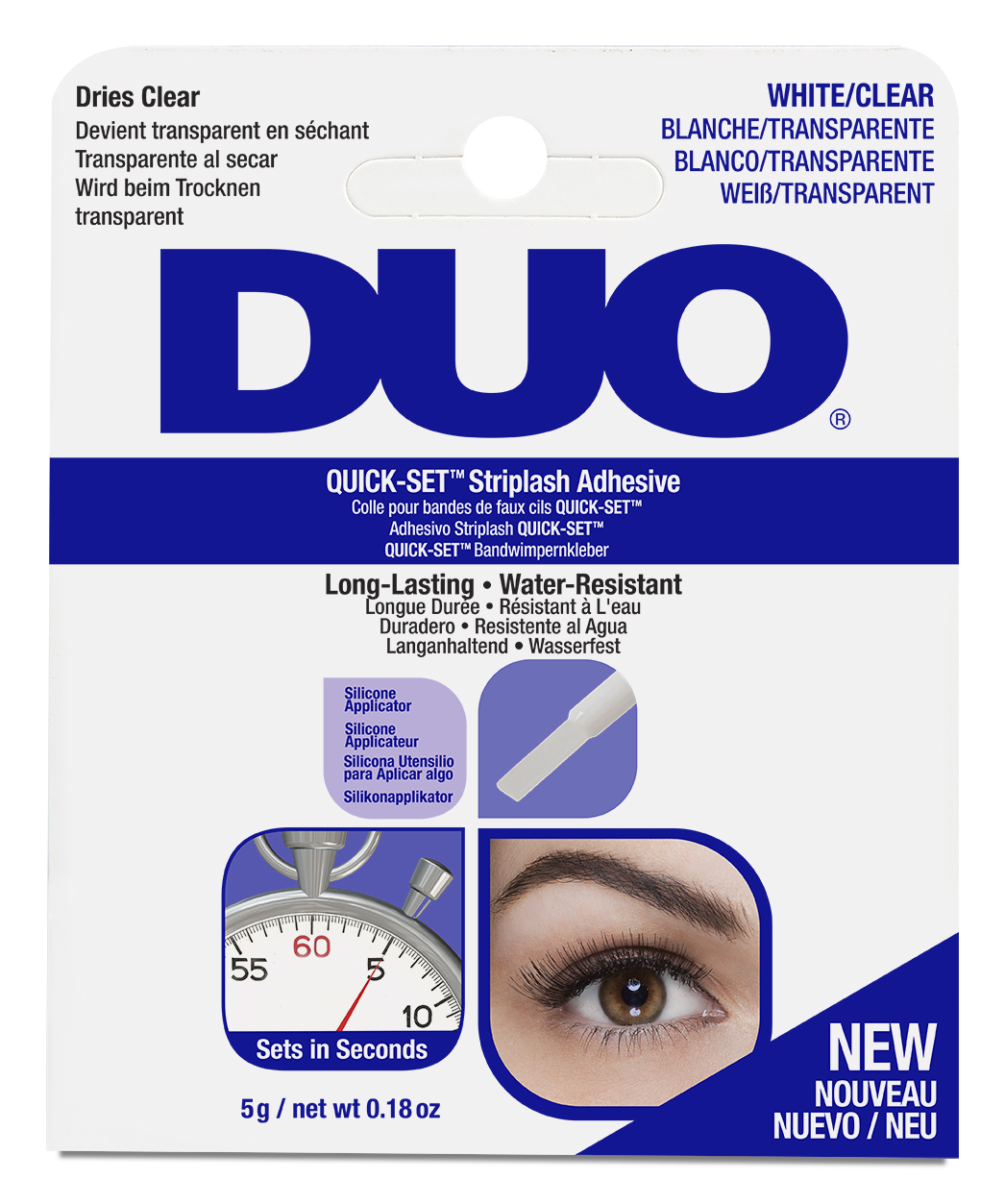 Andrea DUO Quick-set Brush-on Adhesive Clear 5 g