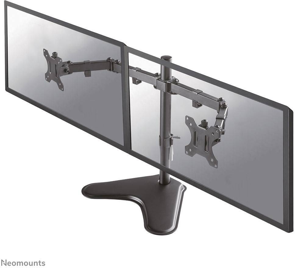 Bordsstativ Neomounts Full Motion Dual Desk Stand för 2 skärmar 10-32" - Svart, bild 3