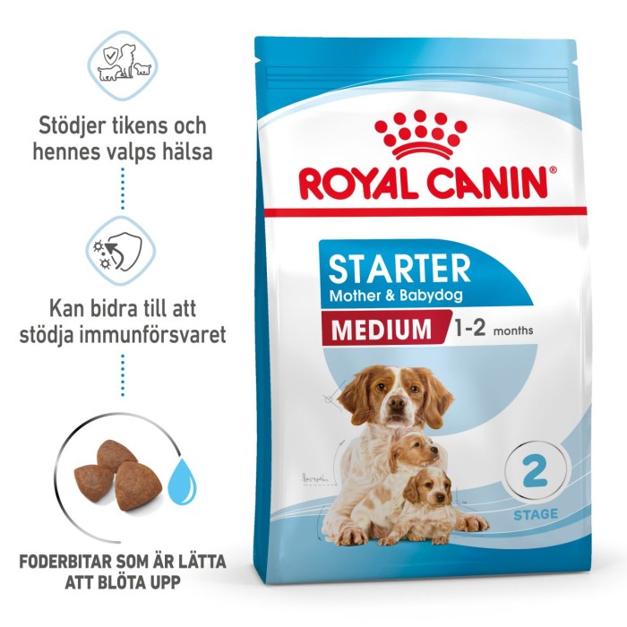 Royal Canin Medium Starter torrfoder för hund och hundvalp 4 kg, bild 2