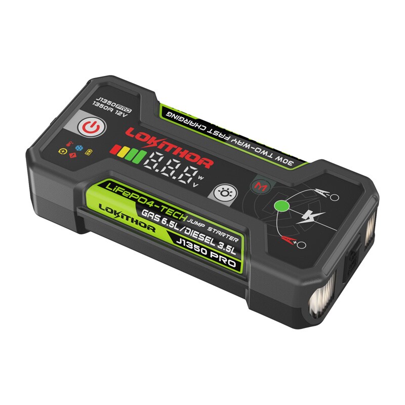 LOKITHOR J1350 Pro 25,6 Wh startbooster, bild 3