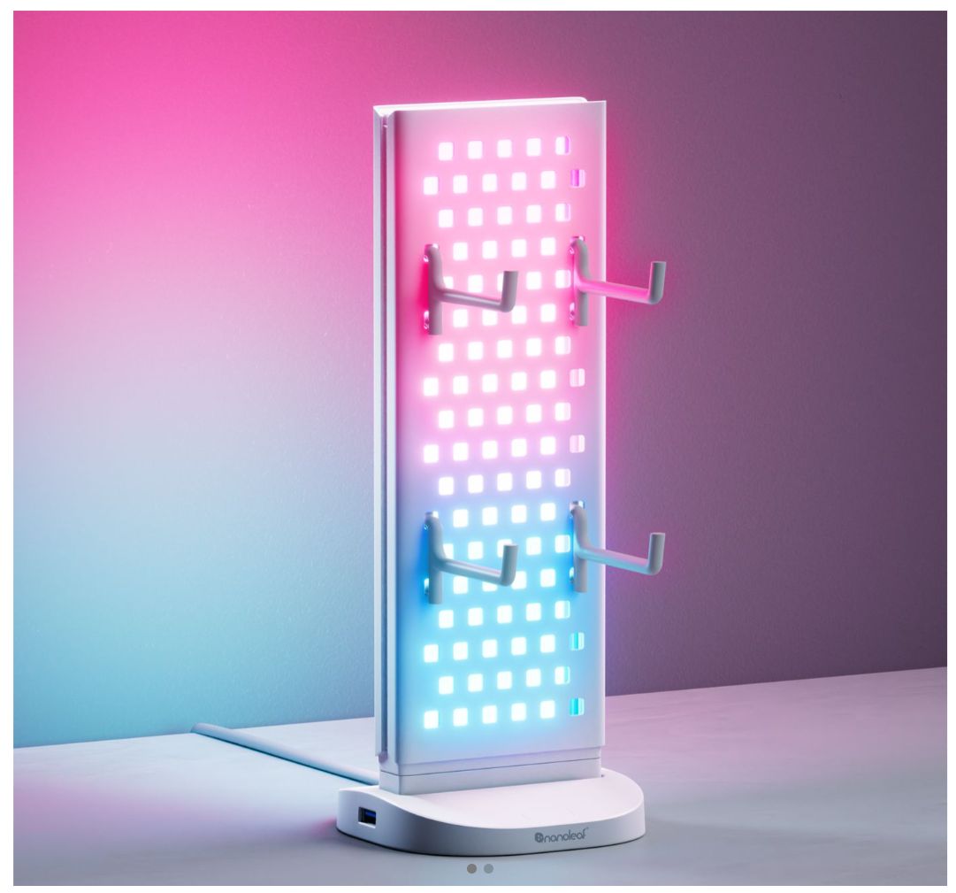 Nanoleaf Pegboard skrivbordsladdare 15 W RGB, vit