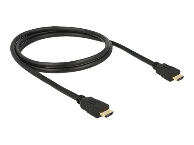 Delock HDMI-kabel med hög hastighet och Ethernet 4K @ 30Hz, 1m
