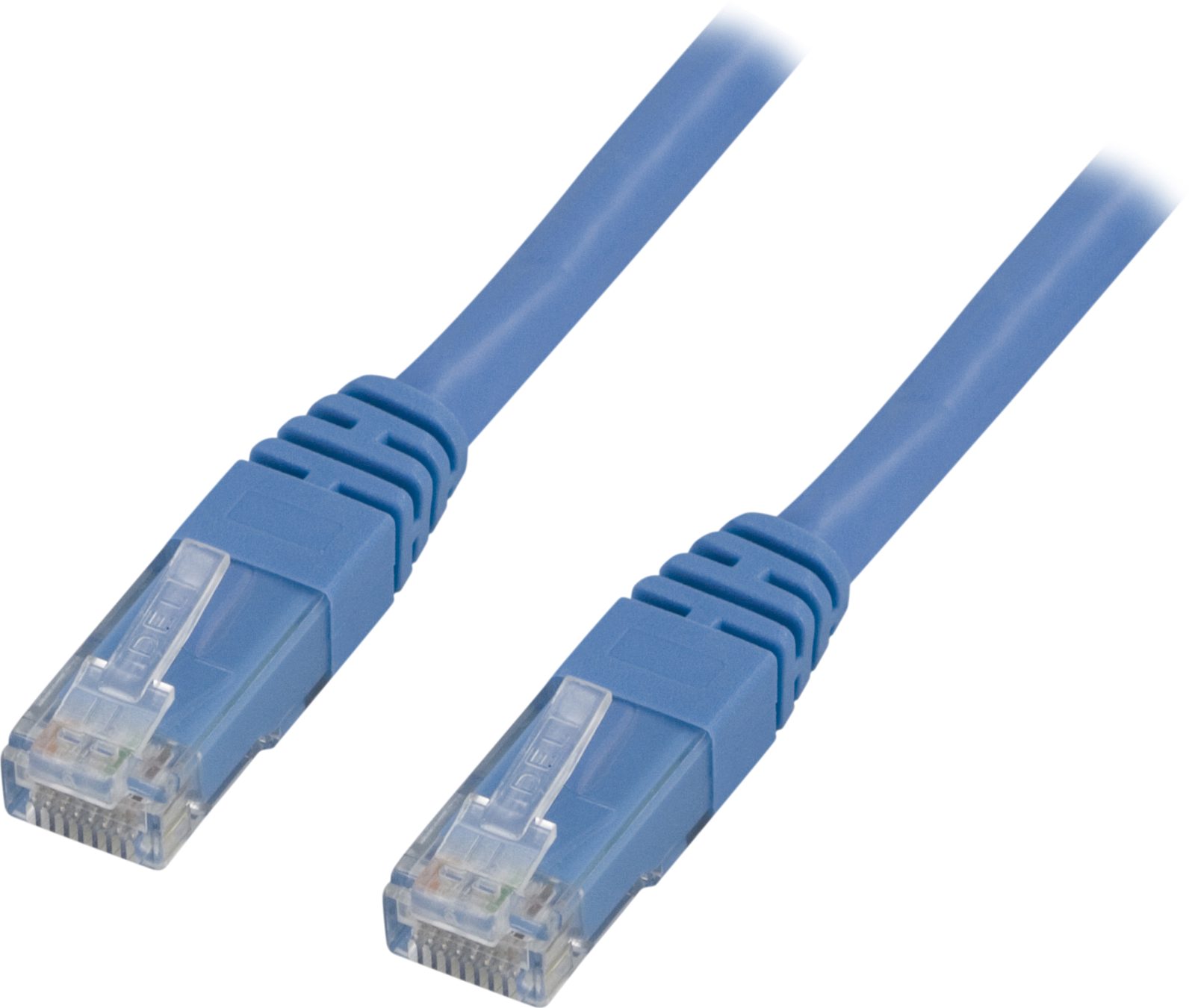 Deltaco U/UTP Cat6 patchkabel, LSZH, 1m, blå, bild 4