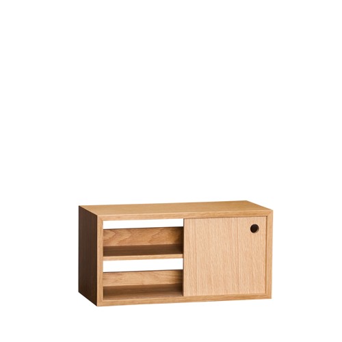 Hübsch - Slide Shelf - Oak - 40x20xh20cm - Natural