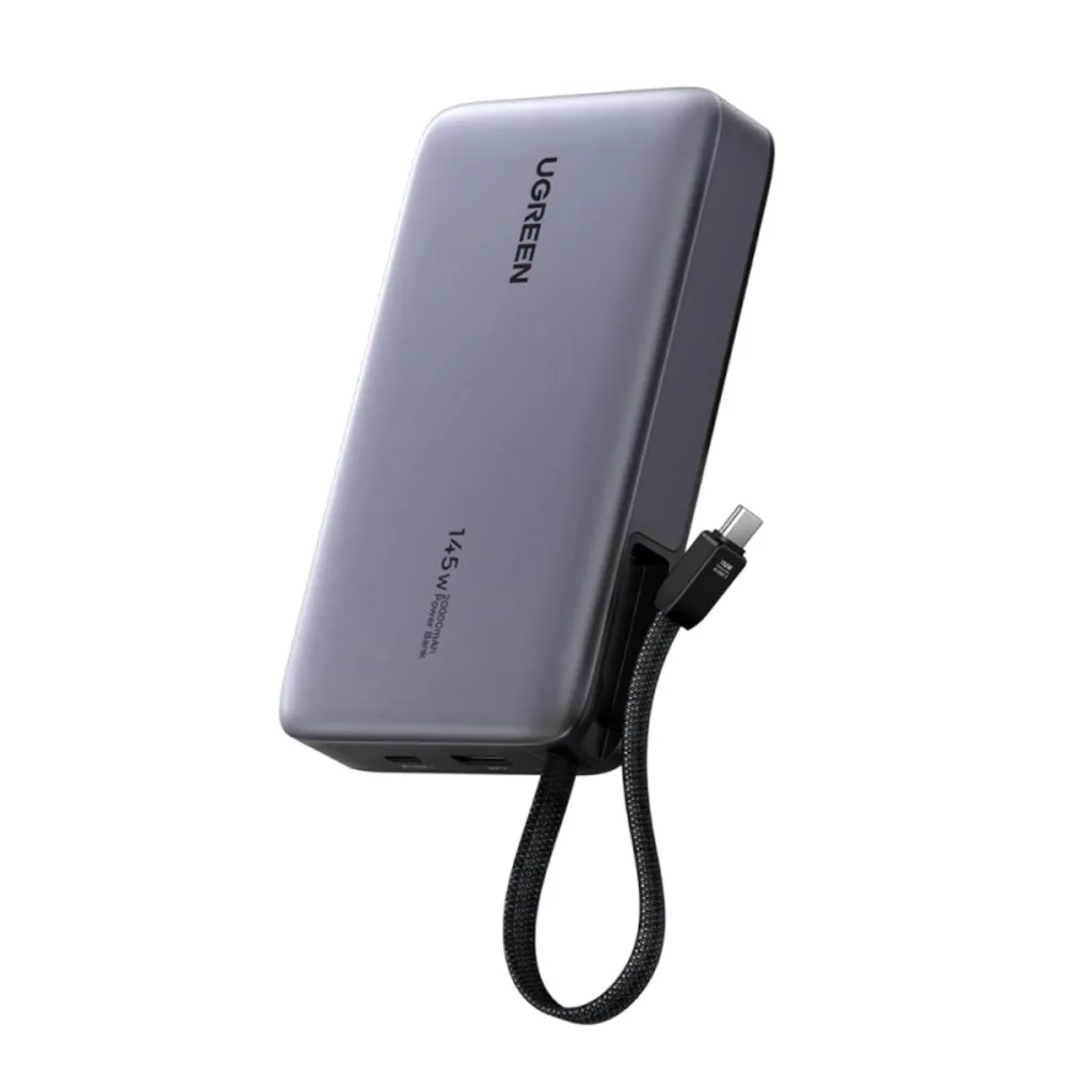 Ugreen Powerbank PB551 20000mAh, 145W, QC + PD – Grå