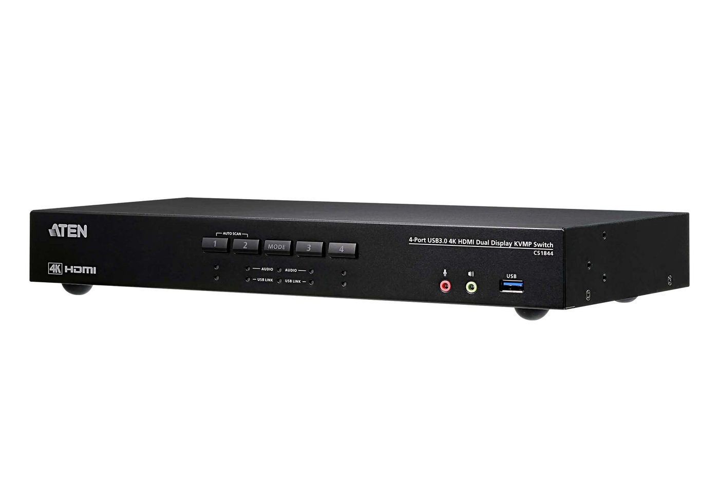 Aten CS1844 - KVM för fyra datorer - Dual Display - HDMI - 4K - USB 3.0