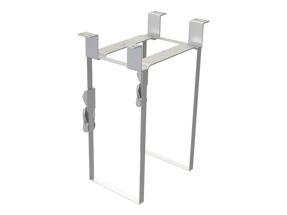 Axessline LiftFix - Systemenhetshållare (horisontell / vertikal) - kan monteras under bord - silver