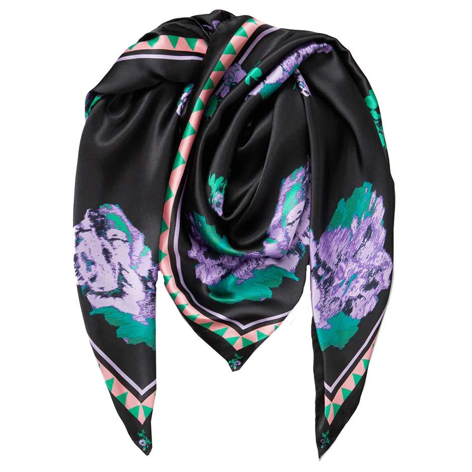 Becksöndergaard Elara Sia Scarf Jet Black 110 x 110 cm