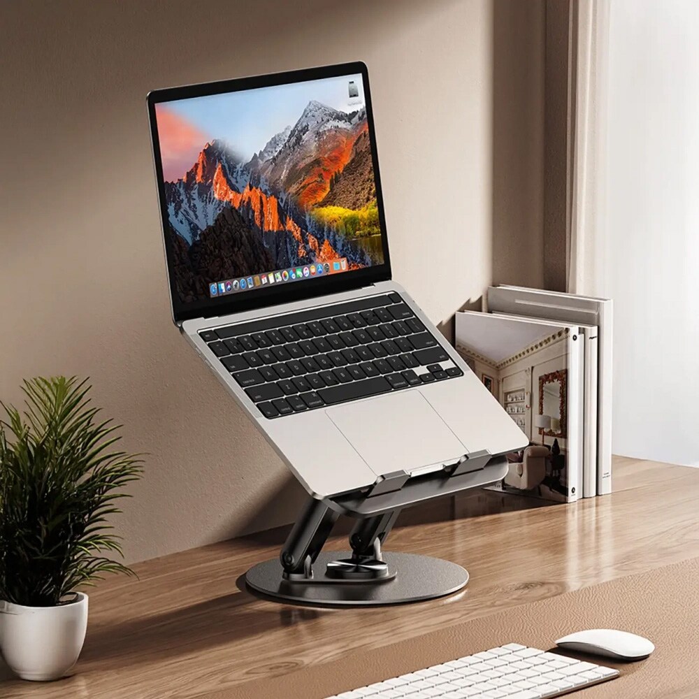 Bordsställ för laptop och surfplatta / laptopställ / tabletställ / datorställ - Svart, bild 4