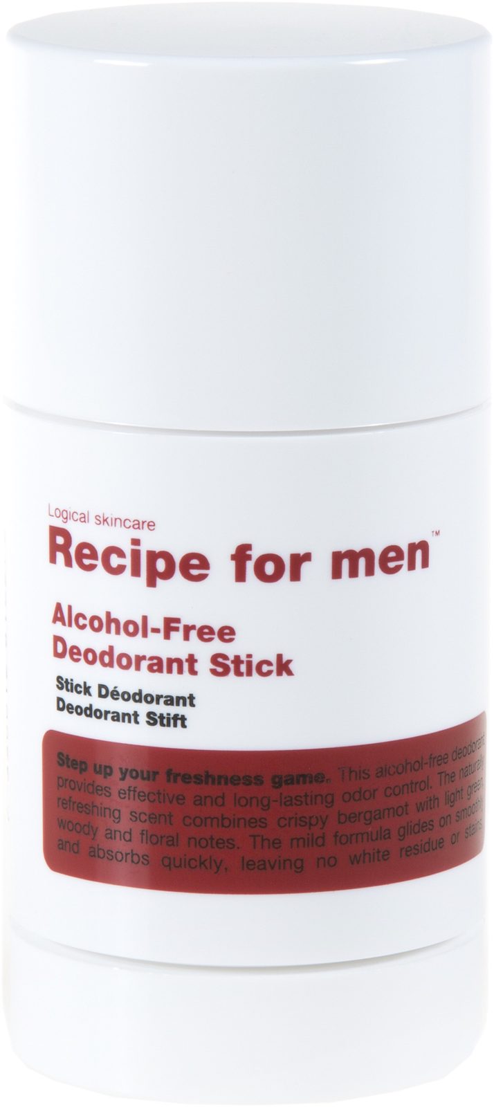 Recipe for men Deodorant Stick Alcohol-free 75 ml