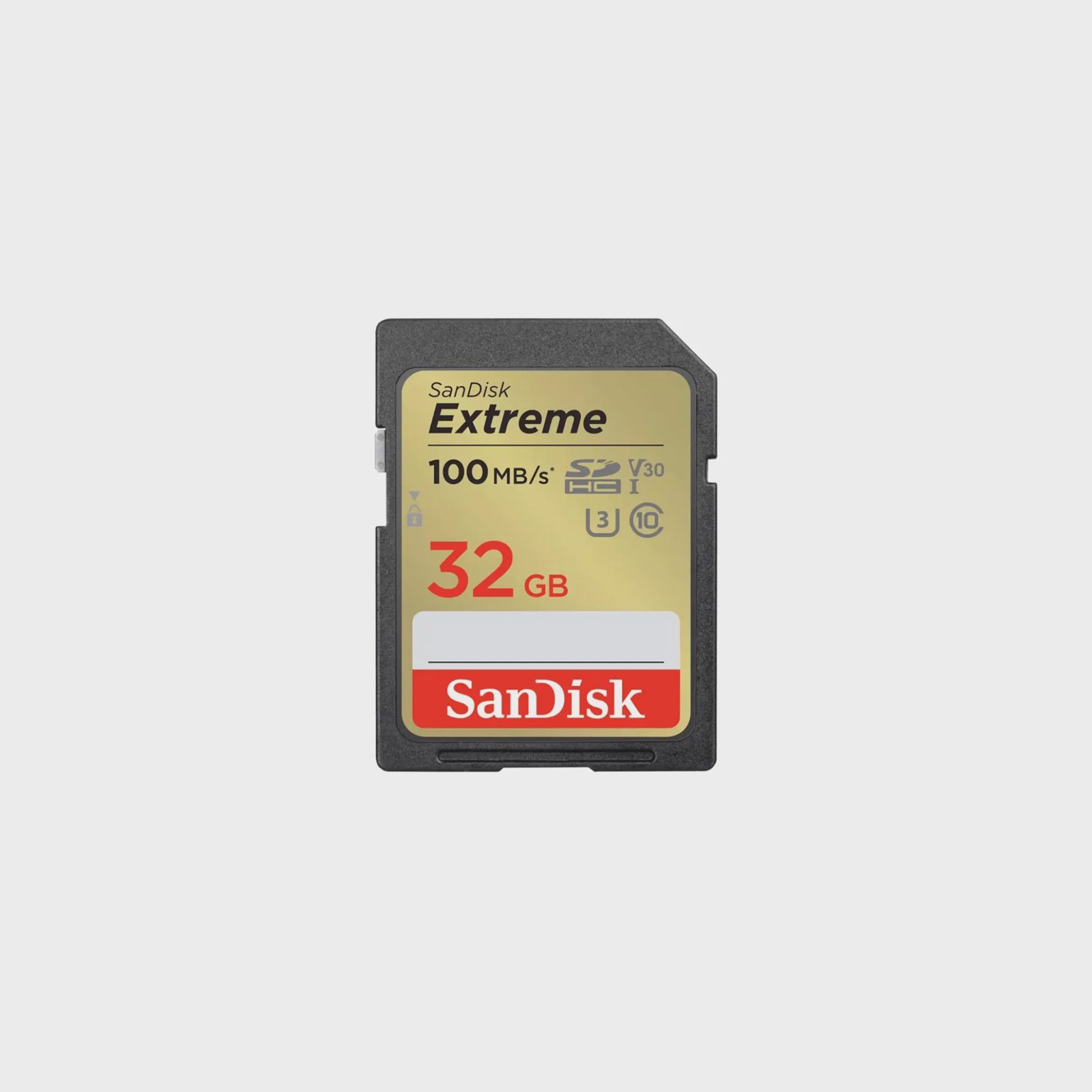 Secure Digital SDHC 32 GB Sandisk Extreme Plus, 100/60 MB/sek, Class 10, UHS-I V30, U3, inkl. 2 års RescuePro Deluxe