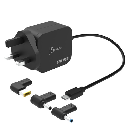 J5 Create 67W GaN USB-C Mini Charger 3 tips