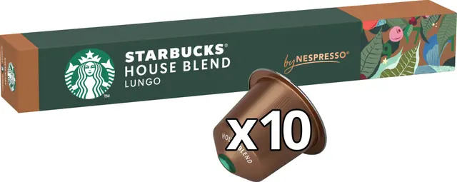 Starbucks® House Blend Lungo kaffekapslar by Nespresso