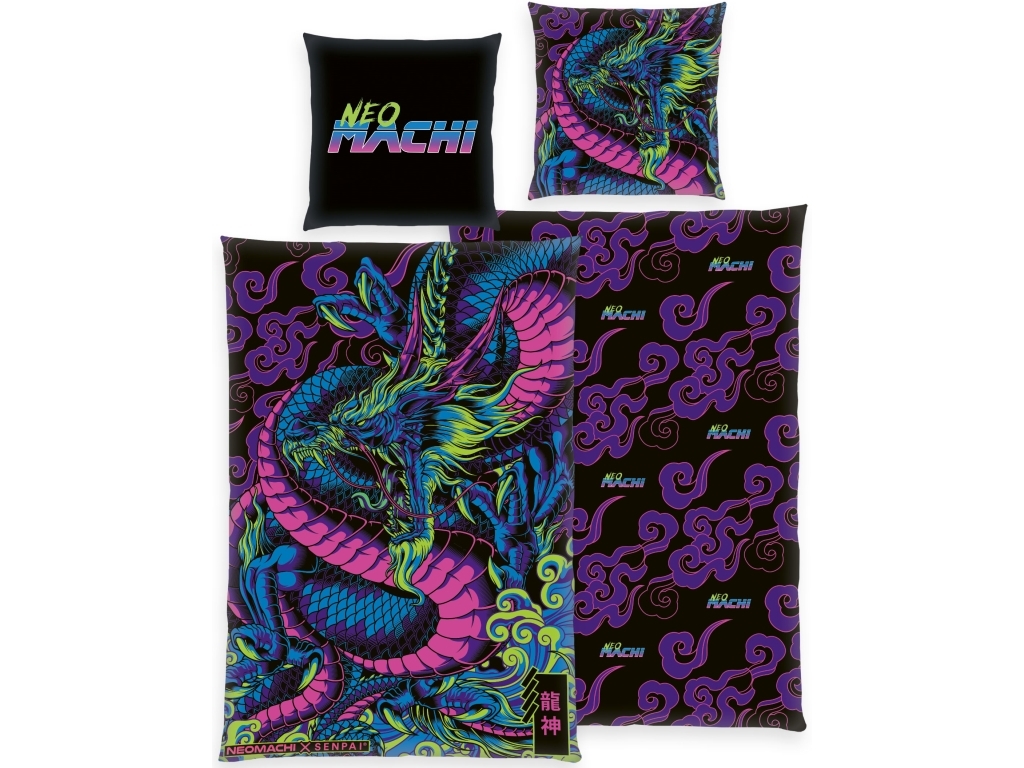 Neo Machi Dragon sängkläder ? 140 x 200 cm – 100 procent bomull