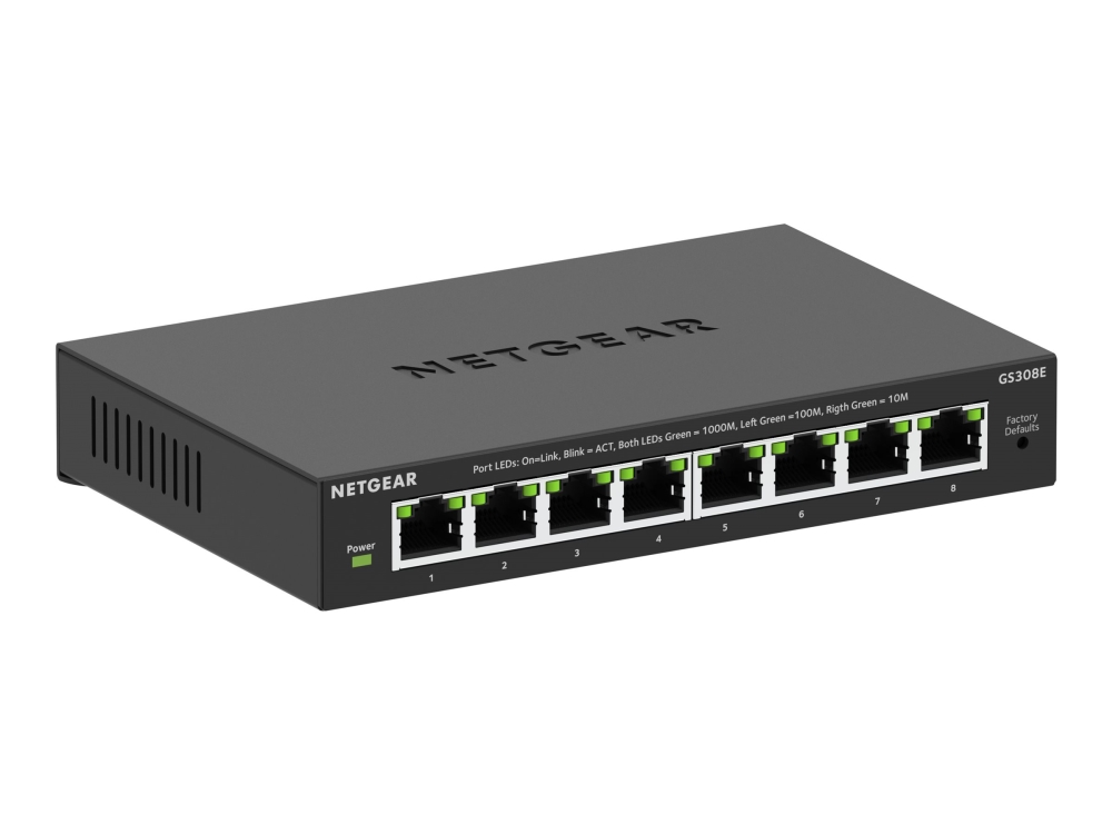 Netgear 300 Series SOHO Plus GS308E Gigabit Switch, bild 2