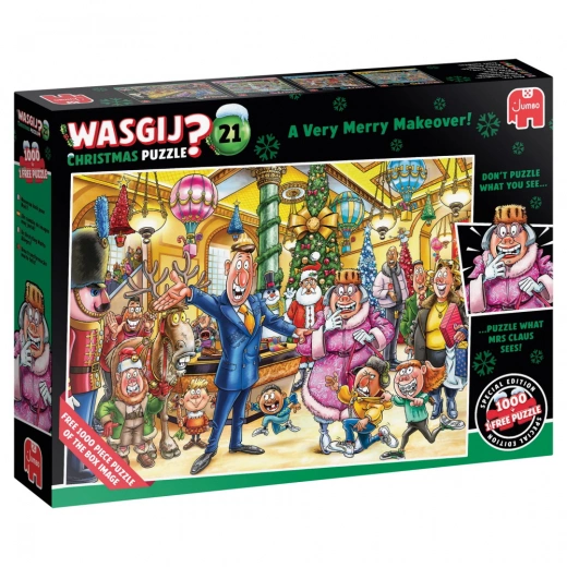 Wasgij? Christmas #21 - A Very Merry Makeover! 1000 Bitar