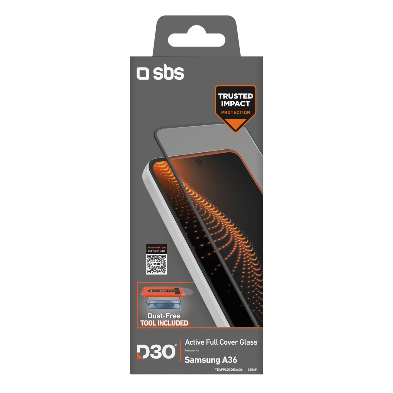 SBS härdat glas med D3O-teknik med applikator för Samsung Galaxy A36 / A56 / S24 FE, bild 2