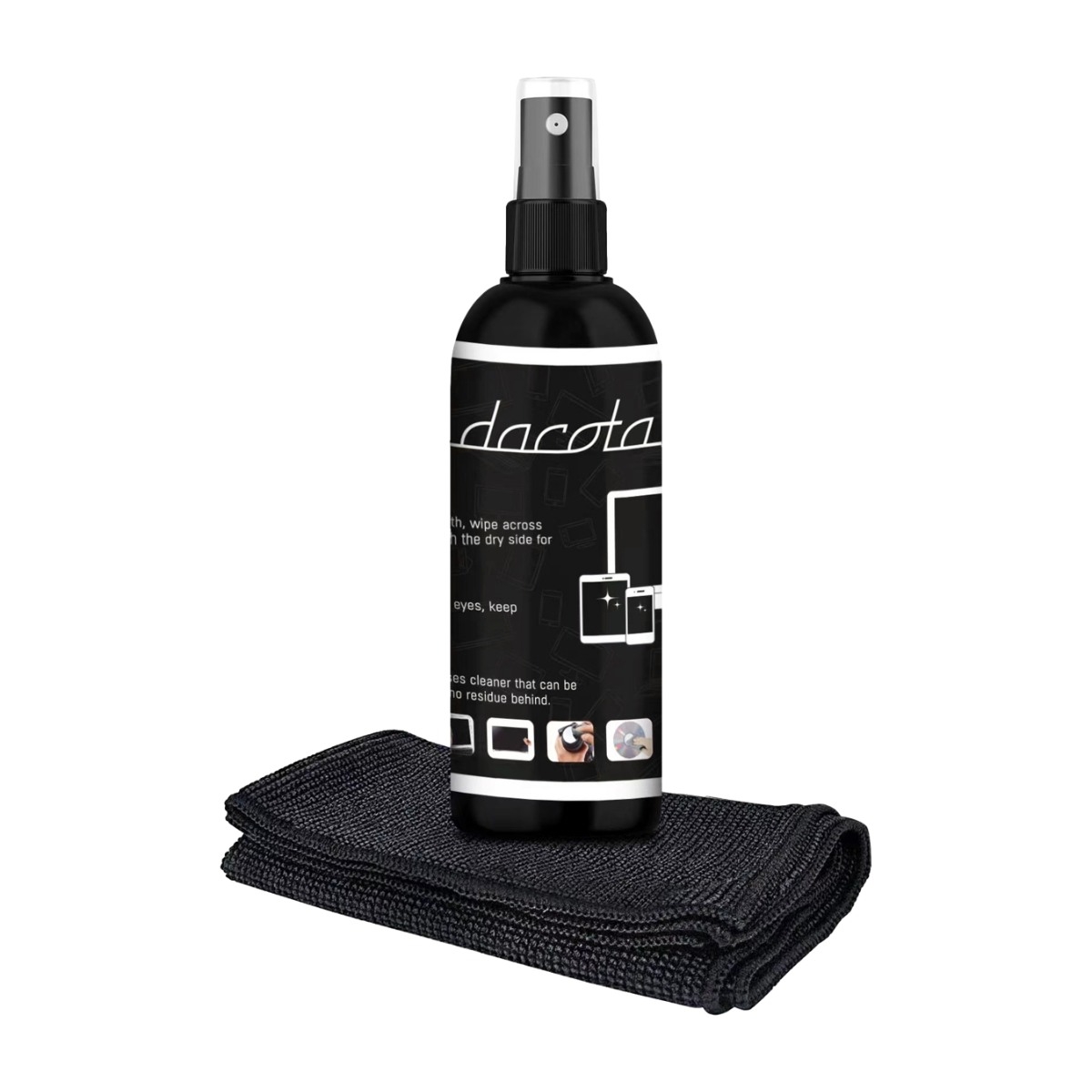 Dacota skärmrengöringssats 200 ml spray + mikrofiberduk