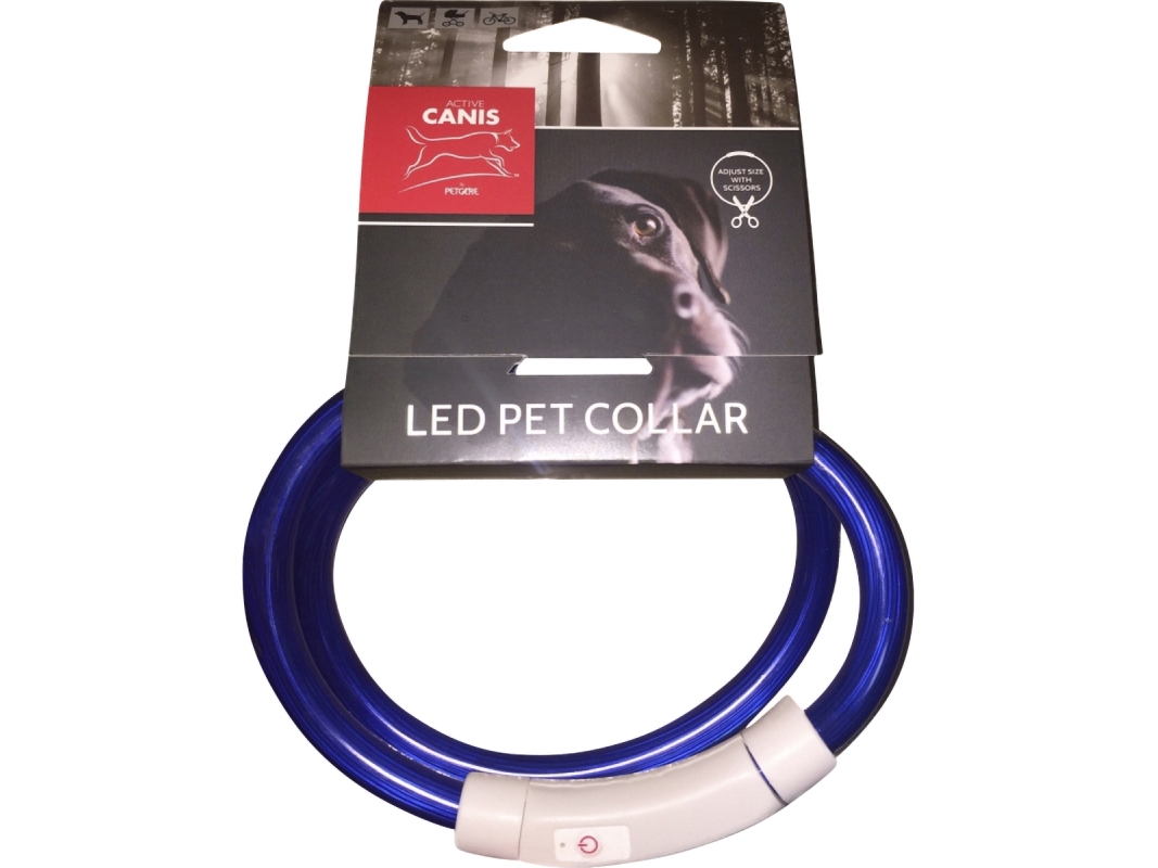 USB LED-halsband blå