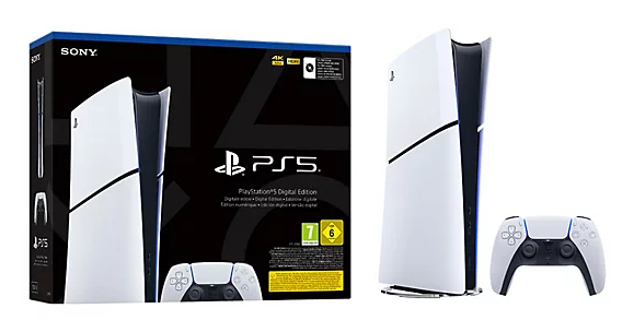 Sony PlayStation 5 Slim Digital Edition 825GB Vit, bild 3