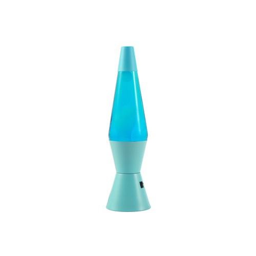 iTotal - Spaceship LED Lava Lamp - Light blue base, blue liquid and white wax (XL3332)