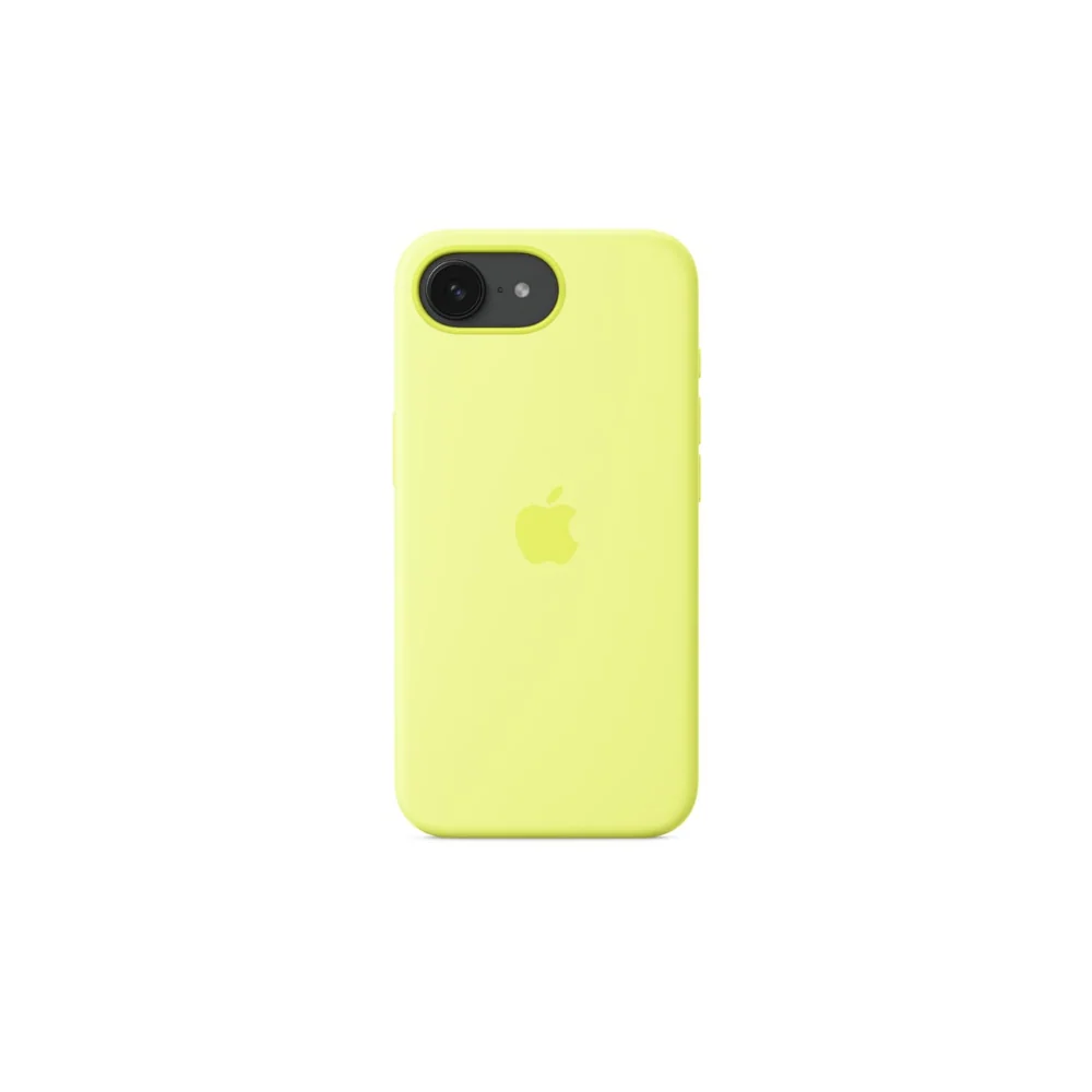 Apple iPhone 16e Silicone skal, neon gul