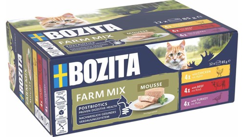 Bozita - Mousse Mixed Farm - 85g, bild 3