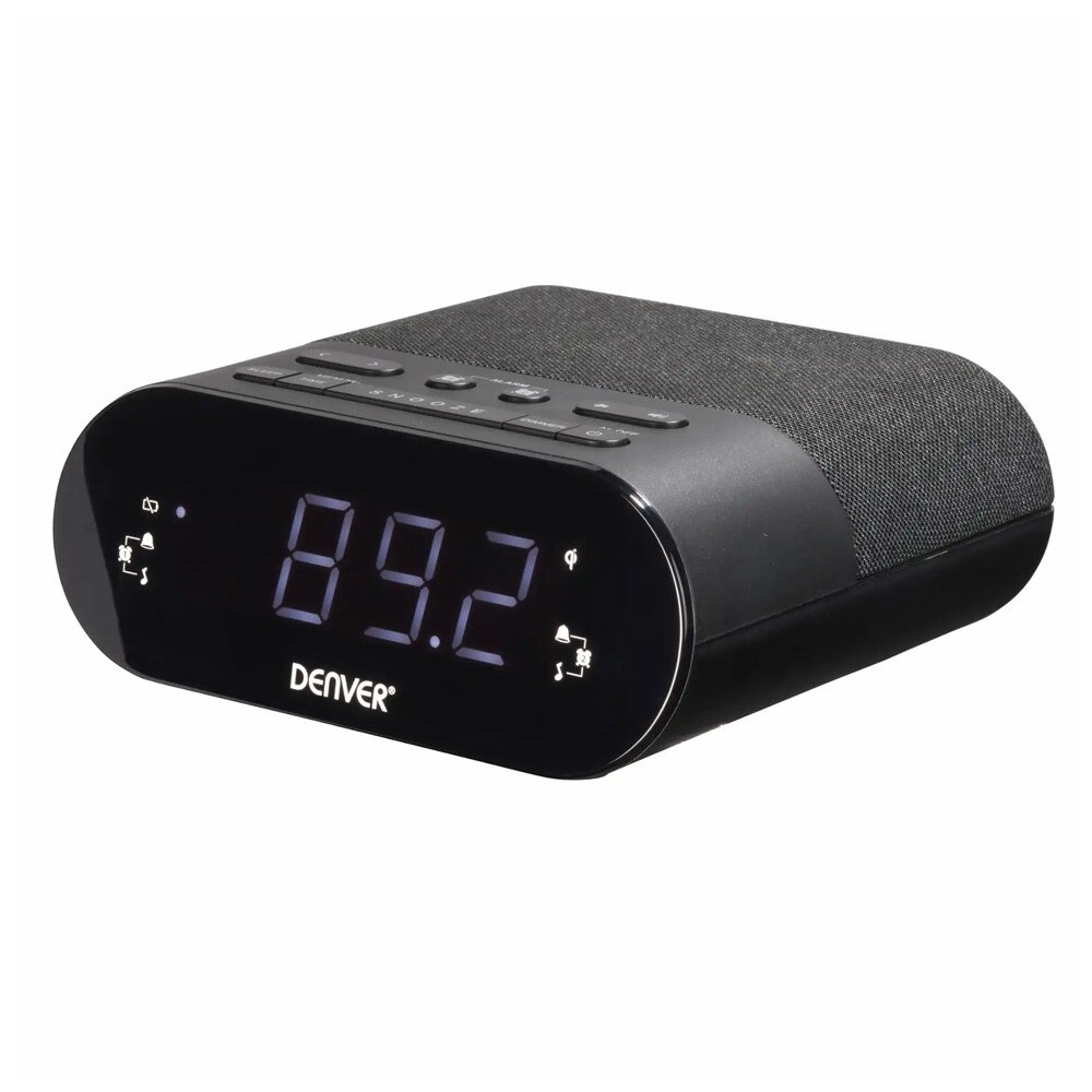 Denver CRQ-107 FM klockradio med qi-laddning, bild 2