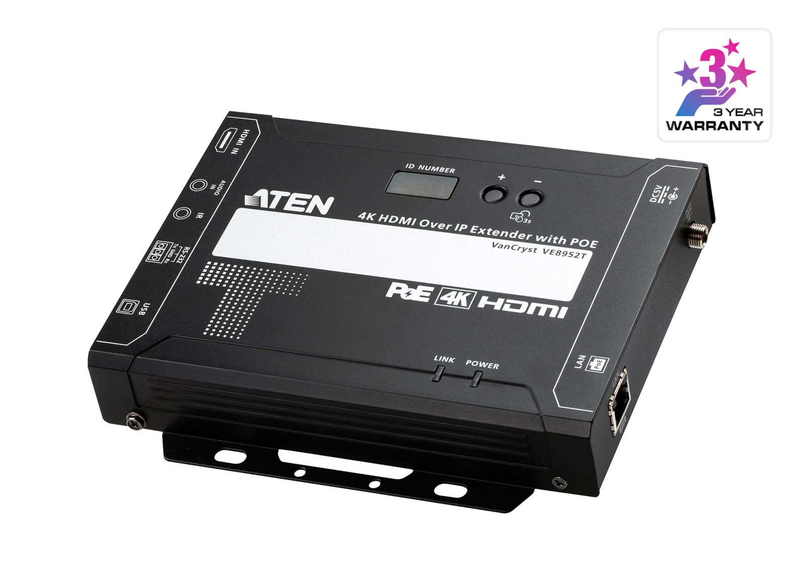 Aten VE8952T, 4K HDMI över IP-sändare med PoE, bild 3