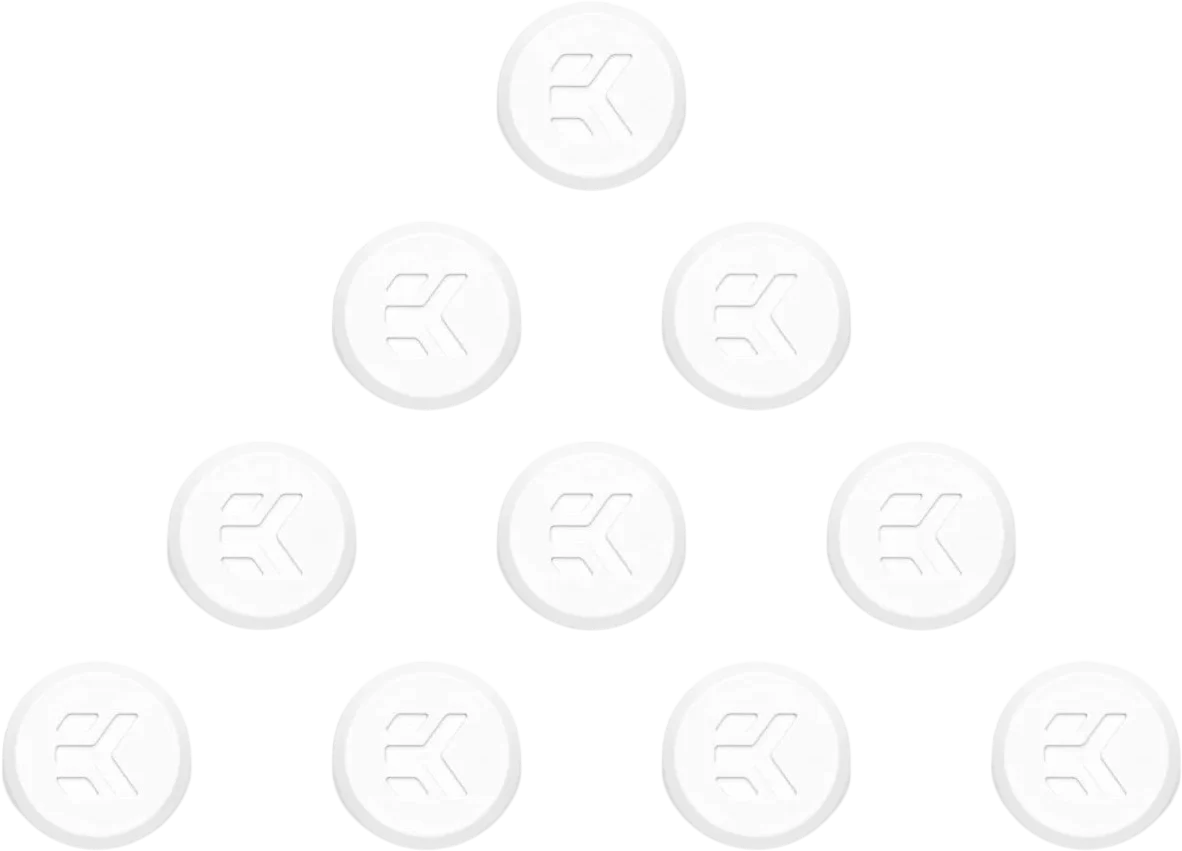 EK-Quantum Torque Plug Cover 10-Pack - White