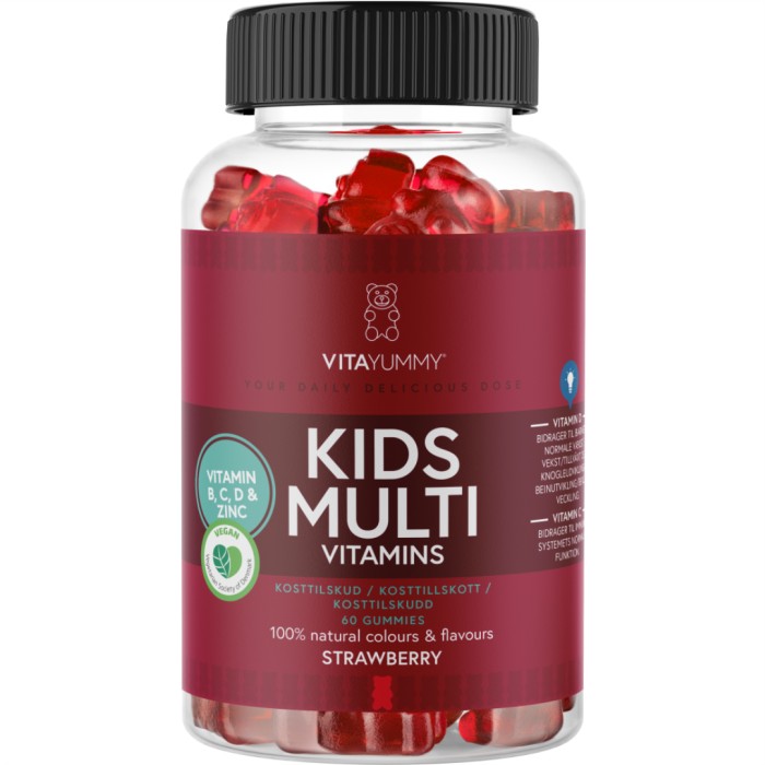 VitaYummy Kids Multi, Strawberry, 60 Gummies