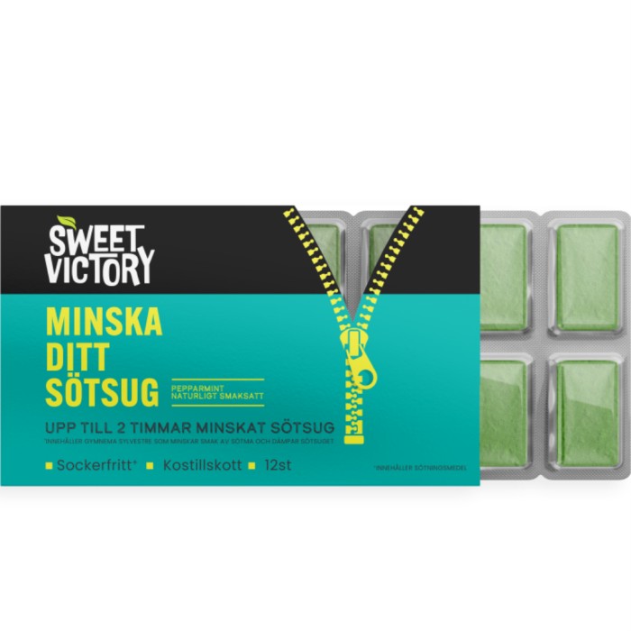 Sweet Victory Tuggummi Pepparmint 12 st