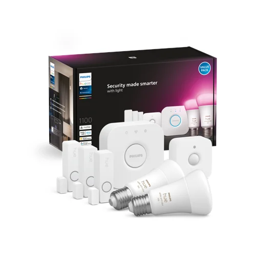 Philips Hue Secure startpaket med 2 X E27 wca-lampor