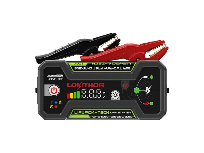 LOKITHOR J1350 Pro 25,6 Wh startbooster, bild 4