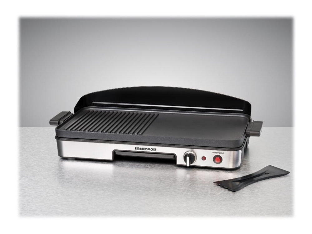 Rommelsbacher BBQ 2003 - Grill - elektrisk - 1250 cm2 - rostfritt stål/svart