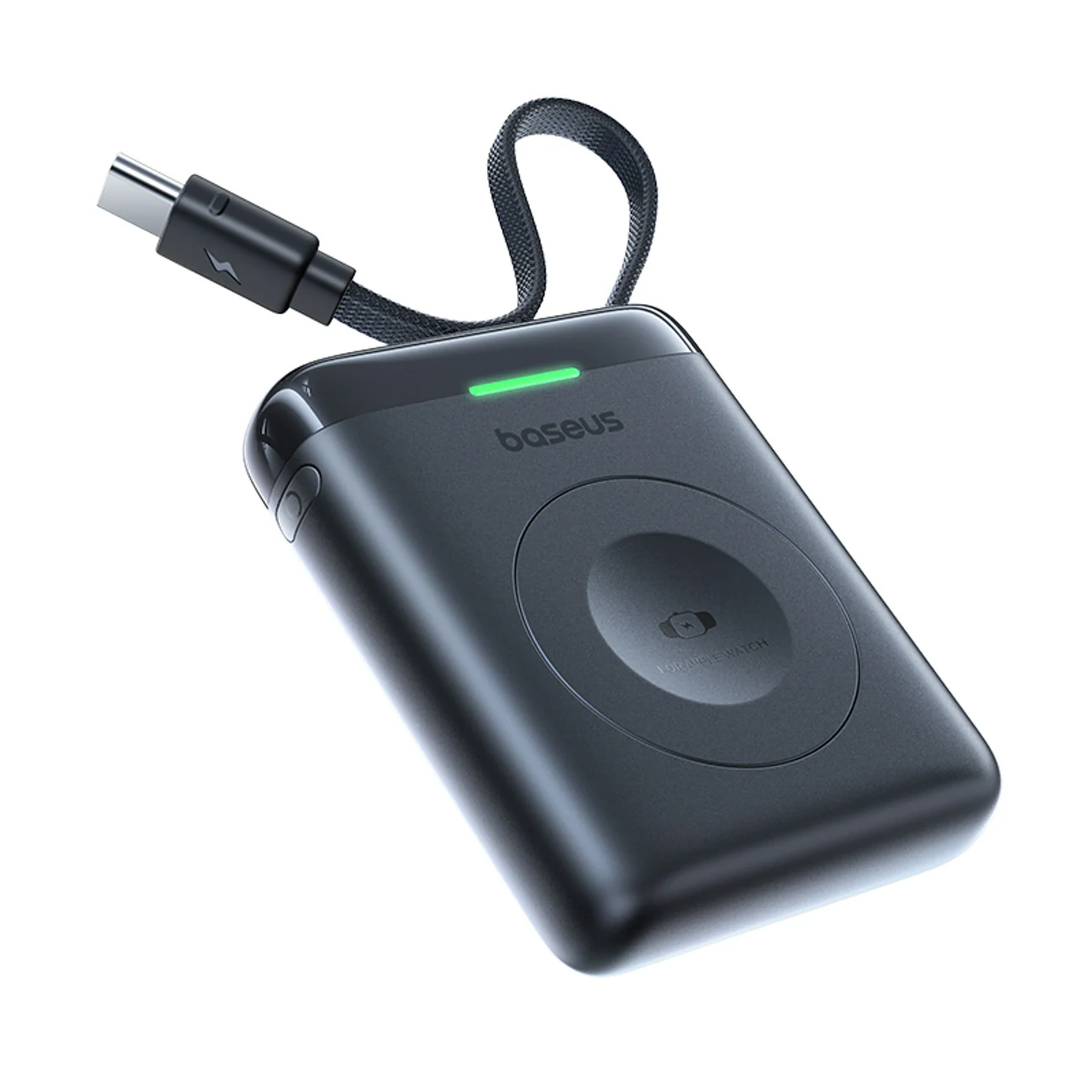 Baseus EnerFill FW11 5 W powerbank för Apple Watch med inbyggd kabel – svart, bild 2