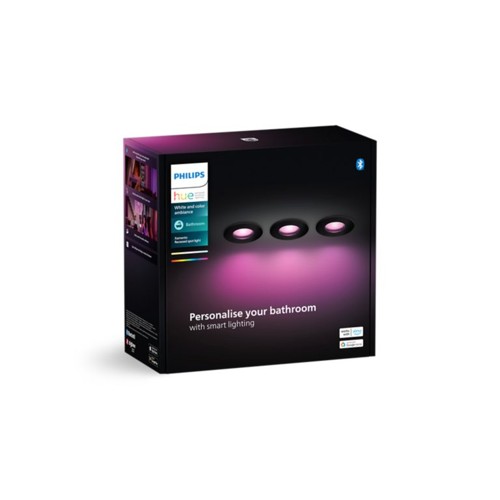 Philips Hue Xamento infälld spotlight 4.2 W, GU10 (3-pack)