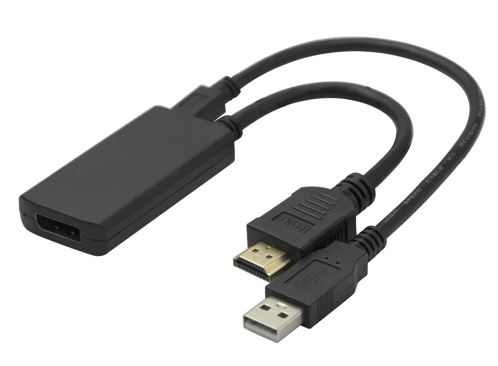 Deltaco HDMI - DisplayPort adapter 4K/60Hz 20cm, bild 2