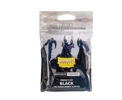 Sleeves Dragon Shield - 63 x 88 mm Perfect Fit Thick Inner - Black