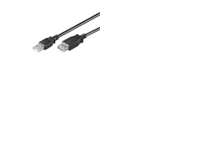 Förlängningskabel för USB Svart 3 m