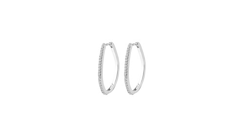 PILGRIM - ROOT Hoop Earrings - Silver-Plated - 31 mm, bild 3