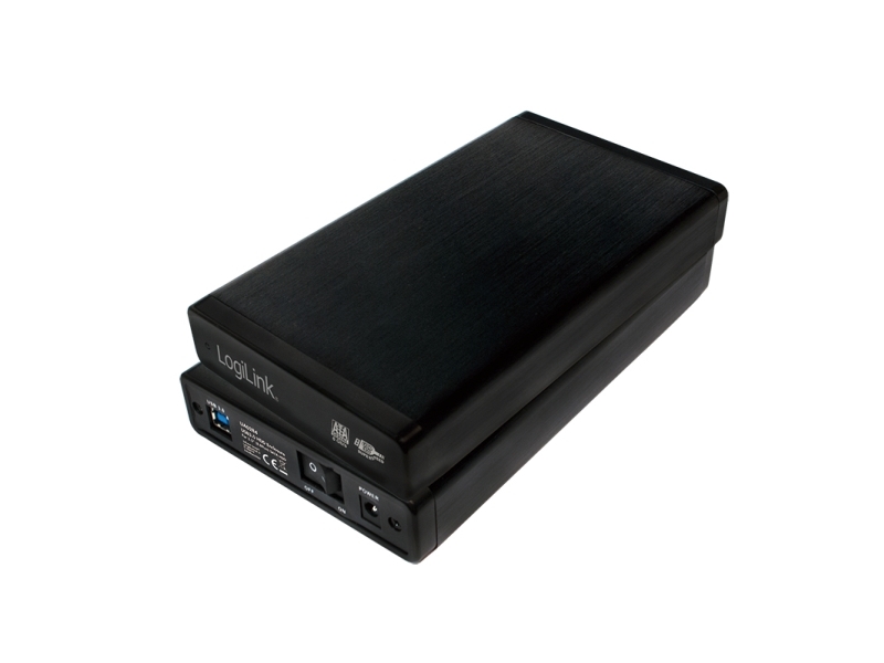 LogiLink UA0284, HDD-hölje, 3.5, SATA, 5 Gbit/s, USB-anslutning, Svart