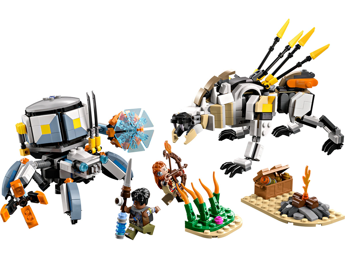 LEGO Horizon Aloy och Varl mot Sköldkryp och Sågtand 77037