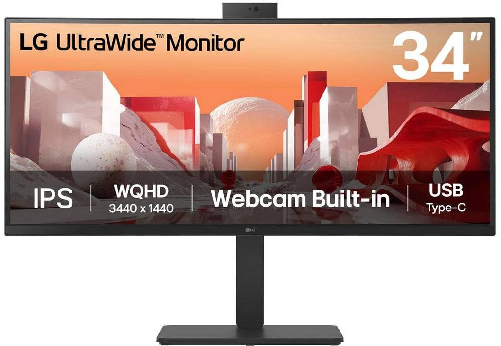 LG 34BA85QE 34" - Webcam Böjd Ultrawide 3440x1440 IPS 60Hz, bild 5