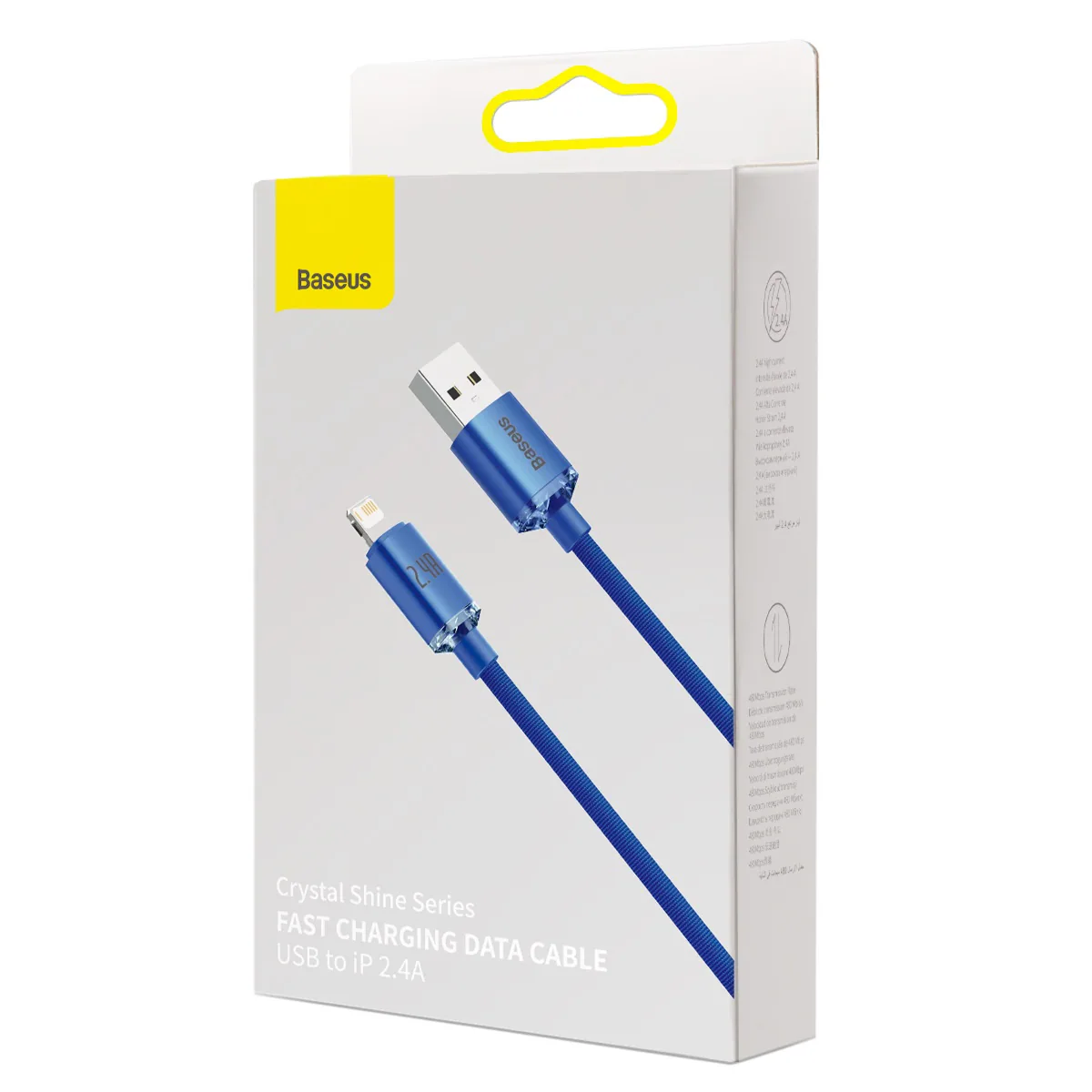 Baseus CAJY000003 USB-A till Lightning-kabel 1,2 m 2,4 A, blå, bild 5