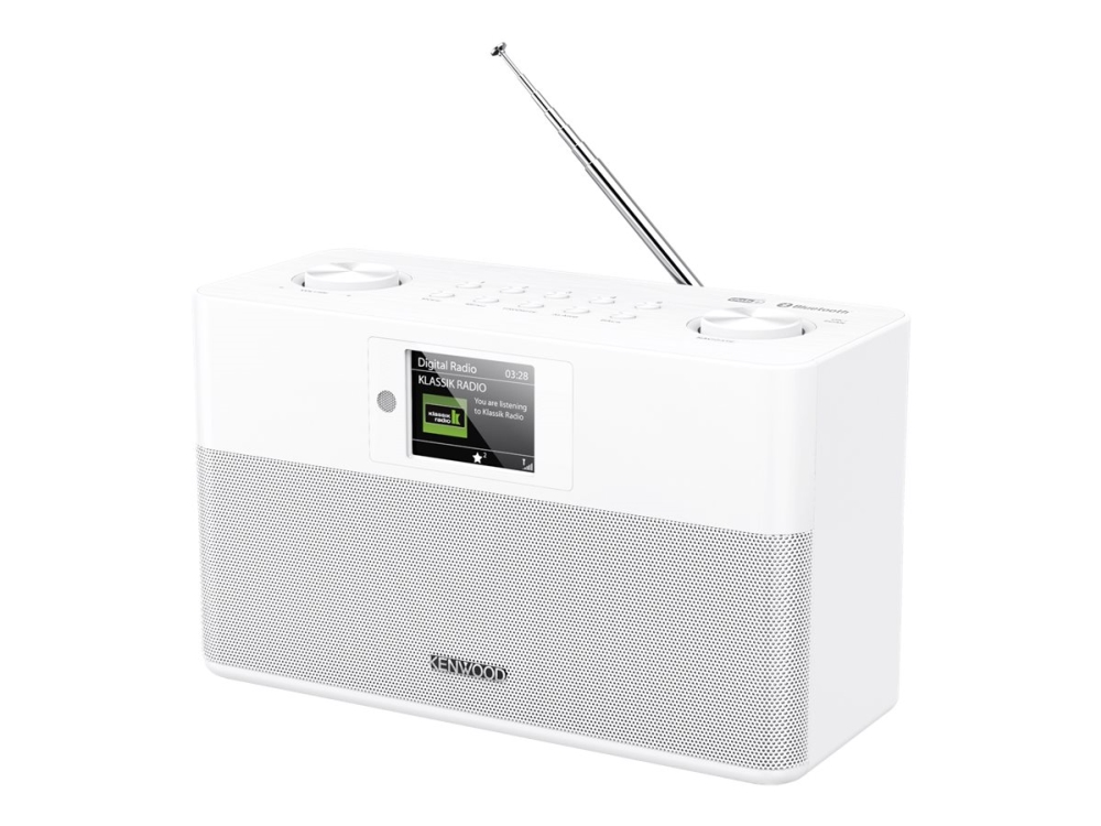 Kenwood CR-ST80DAB - Bärbar DAB-radio - 20 Watt - vit