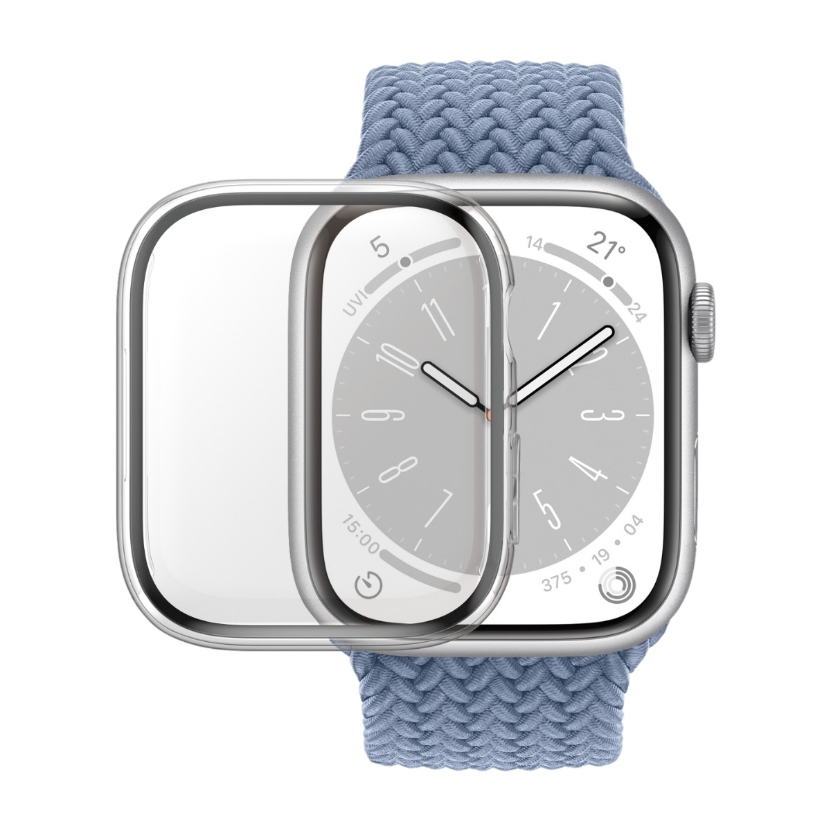 PanzerGlass Apple Watch Series 7/8/9 41 mm, transparent, antibakteriell