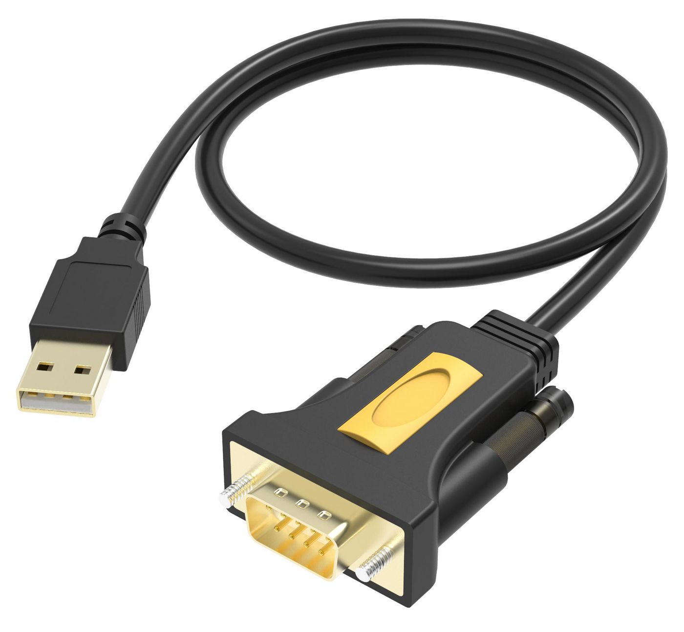 Adapter Vision Professional installation-grade USB-A till serieport RS-232, DB9ha, PC/Mac, bild 3