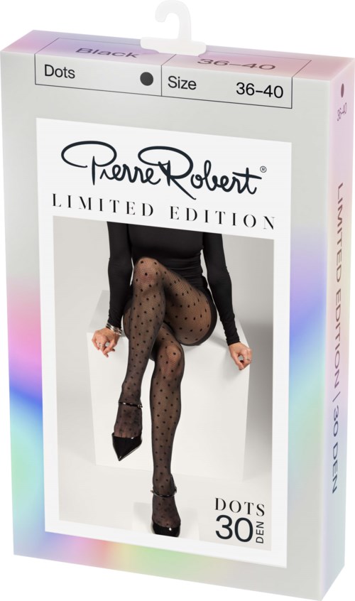 Pierre Robert Tights Dots 30 DEN Black 36-40 36-40